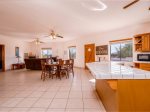 Casa Adriana at El Dorado Ranch, San Felipe Vacation Rental - living room and kitchen